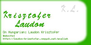 krisztofer laudon business card